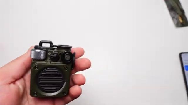 ЭТО ШОК ! Muzen Wild Mini Металлическая МИНИ Bluetooth Колонка в РЕТРО-Стиле Милитари, Обзор и тест