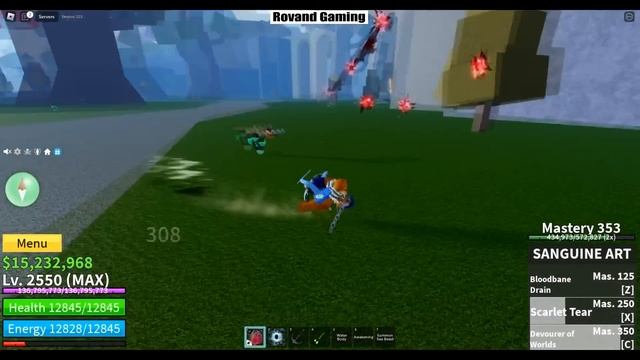 Showcase The New Fighting Style SANGUINE ART!!! | Blox Fruits смотреть онлайн