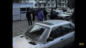 Оперативная съемка с места убийства Отари Квантришвили. Апрель 1994г.