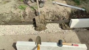 ставлю бордюр 1часть