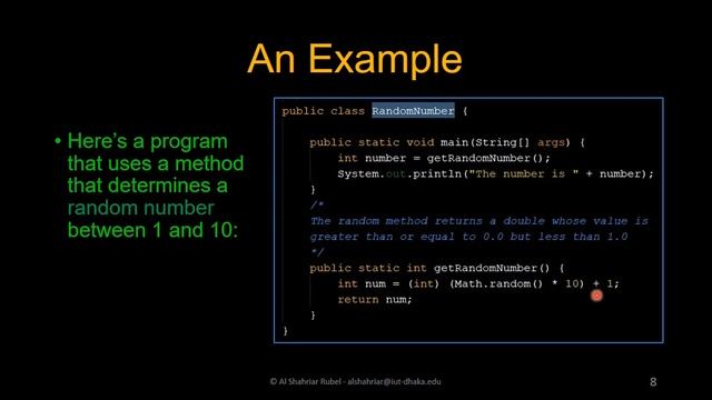 Java Method or Function | Object Oriented Programming - Java | Lesson 7 (Bangla)