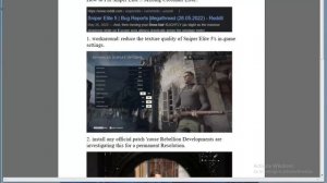 Fix Sniper Elite 5 Missing Crosshair Error