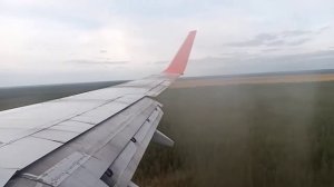Посадка самолёта BOEING 737-700 в аэропорту Талаги г. Архангельска