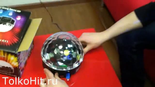 Светодиодный диско - шар LED CRYSTAL MAGIC BALL LIGHT смотреть онлайн