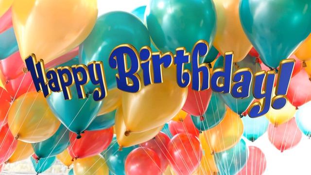 Happy Birthday song .Congratulations Happy Birthday animation.Песня хаппи бездей тую