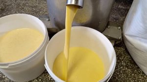 Работа на продукте центрифуги для яиц (яйцебитной машины) ЦЯ-1500