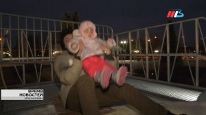 В Волгограде открылась бесплатная ледяная горка, способная работать даже при +10