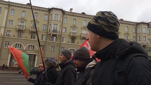 Шествие с флагами СССР и Беларуси 2022 01 15 смотреть онлайн