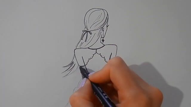 Как нарисовать ДЕВУШКУ БЛОНДИНКУ С СУМОЧКОЙ, Рисуем Просто/795/How to draw a GIRL WITH a PURSE смотреть онлайн