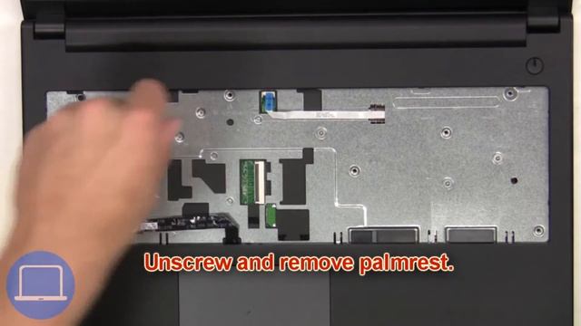 Dell Inspiron 3451/3452/3458/3459/3468/Vostro 3561/3565 Display Cable How-To Video Tutorial смотреть онлайн