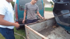 Сделали подарок для племянника!!! Как мы перевозили большой скутер в маленьком прицепе!