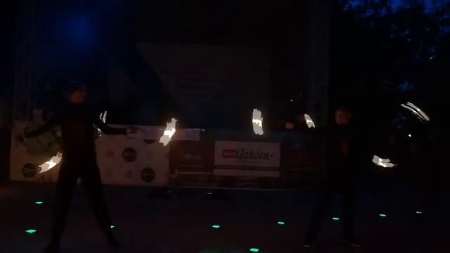 Фаер шоу, огненное шоу на День города, Wanderers г Уфа смотреть онлайн