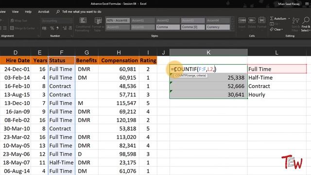 Excel COUNTIF, SUMIF, AVERAGEIF Formula & Functions ? Advance Excel Learning 2020