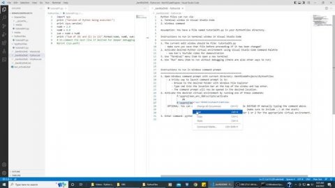 Python Vpython and Manim in Visual Studio Code