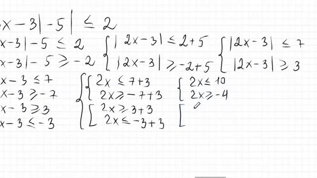 Как легко решить сложное неравенство с двойным модулем смотреть онлайн