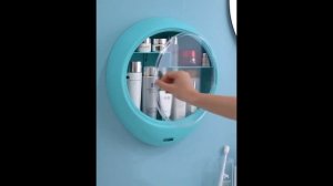 настенный ящик для хранения косметики в ванной с Алиэкспресс