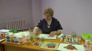 Лепка из теста (Поделка "Кисть рябины")