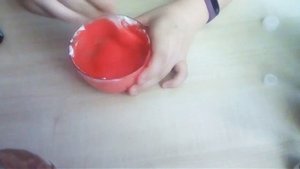 Сделала красный флафи слайм своими руками!DIYслайм простой рецепт!