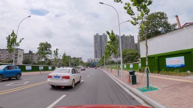 Driving In Downtown Yiyang | 4K | The Hometown Of Bamboo | Hunan, China | 湖南益阳