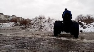 Самодельный квадроцикл с двигателем лифан. Автокресло