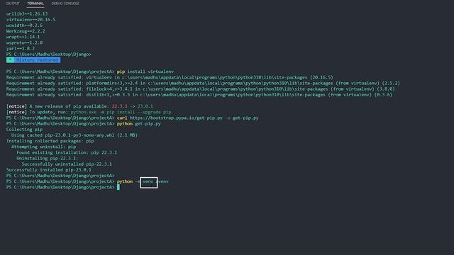 ALL ABOUT PYTHON VIRTUAL ENVIRONMENT | SIMPLIFIED | #python #virtualenvironment @madhurichowhan смотреть онлайн