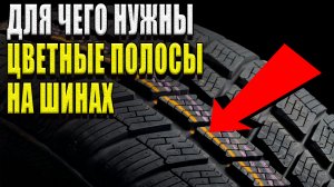 Для чего нужны цветные полосы на  шинах автомобиля