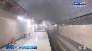 На станции метро "Горный институт" начали отделку вестибюля