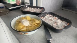 Палтус запечённый с картофелем в духовке. Просто и очень вкусно!!!