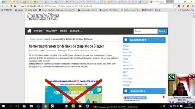 RESOLVIDO COMPLETO - Como remover script .js / pop up / spam / sites abrindo virus Blogger | Vlog