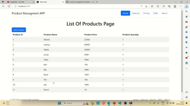 Full Stack Web App |React |Spring Boot |Some Additions in Existing code base | L24