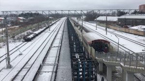 4k || ЭЛЕКТРОВОЗ ВЛ11-720Б С ГРУЗОВЫМ ПОЕЗДОМ