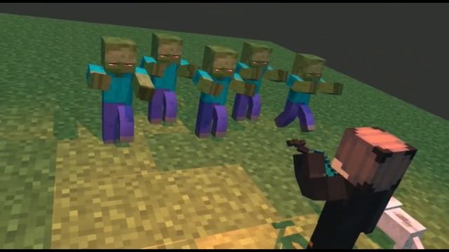 Зомби захватили Minecraft смотреть онлайн