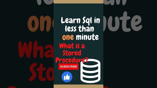 Learn sql in less than one minute (stored procedure)