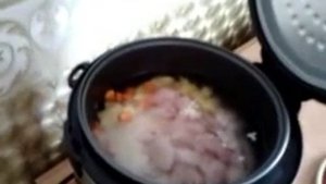 Сырный суп в мультиварке с курицей и рисом