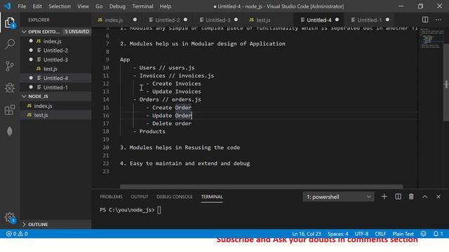 Node JS Tutorial For Beginners #8 - Modules in Node JS