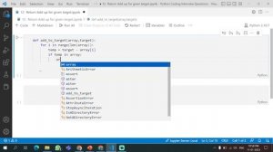 Leet Code 01 Return Index Of Two Sum Elements Equals To Target. #python  #leetcode