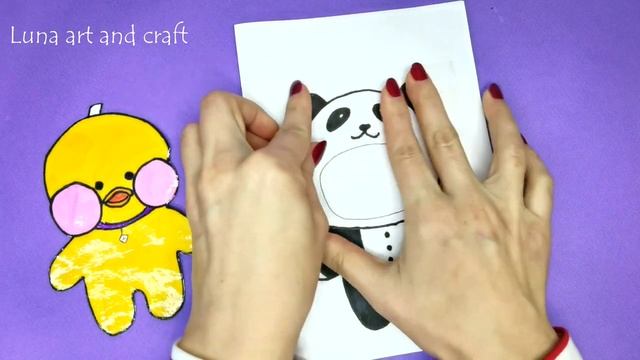 Уточка Лалафанфан из бумаги Поделки из бумаги с уточкой из Тик тока DIY Lalafanfan PAPER DUCK смотреть онлайн