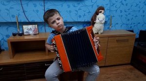 "Полюшко - поле" на баяне со штрихами