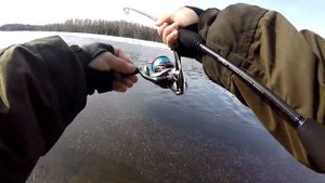 Преднерестовая ловля окуня на канале. Tict SRAM EXR-73S-SIS