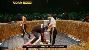 Чемпионский бой TOP DOG 22.Чингис «Хан» vs Николай Терехов. Полный бой.