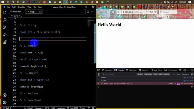 Advanced JavaScript Tutorial | Part-07 | Data Types in JavaScript | Web IT LTD