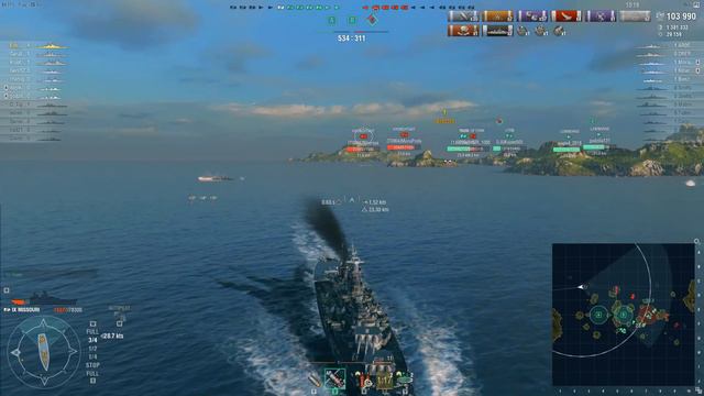 Aggresive play on Missouri 7 frags 2445 base exp, 161k dmg