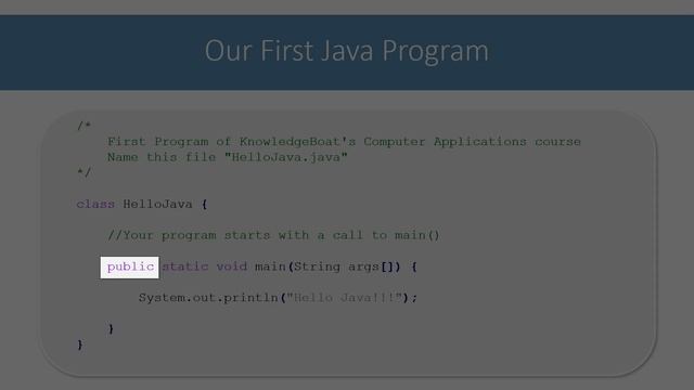 First Java Program | ICSE Computer Applications | Java & BlueJ смотреть онлайн