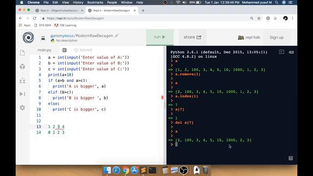 Crash Course Python - Part 3 | List and String functions | yusy4code