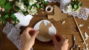 МАСТЕР КЛАСС ажурные птички ДЕКОР ДЛЯ ДОМА своими руками DIY