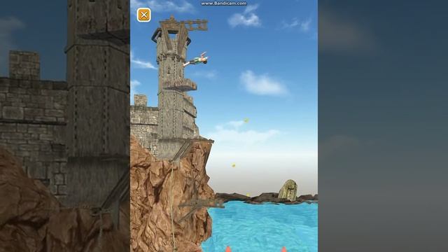Flip Diving! Серия 2! Локация Замок! Игра прыжки в воду! Прохождение