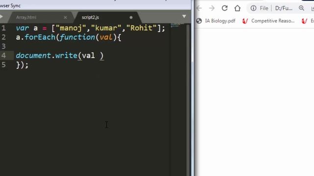 JavaScript ForEach Loop Array Method | JavaScript basic lesson - 48 | JavaScript for beginners