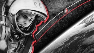 Самый быстрый способ, как нарисовать космонавта Юрия Гагарина