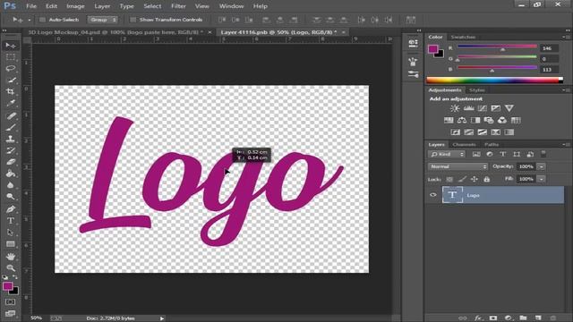 Logo MockUp 3D - Photoshop CS / CC смотреть онлайн