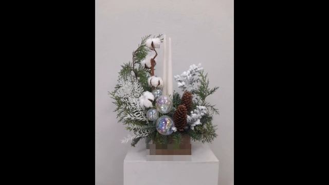 Скоро новый год #цветы #флористика #flowers смотреть онлайн